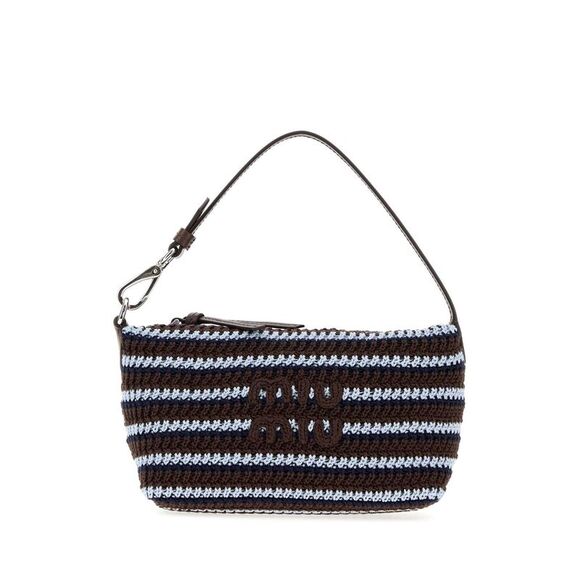 MIU MIU Handbags - Miu Miu Women Embroidered Crochet Shoulder Bag